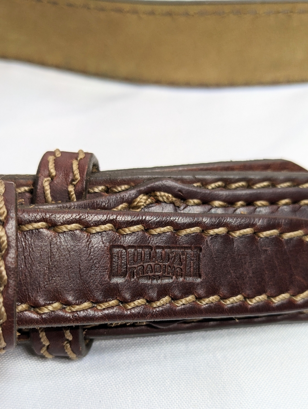 Duluth Trading Co Men's Ranger Work Belt, Style 90013, Brown Leather, Sz 40 - Picture 8 of 13